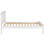 Monaco 3FT Single Low Foot End Bed Frame Only - White 8