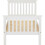 Monaco 3FT Single High Foot End Bed  Frame Only - White 4