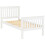 Monaco 3FT Single High Foot End Bed  Frame Only - White 1