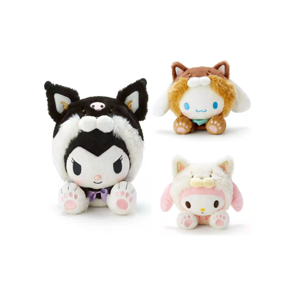 (3 Pcs) My Melody Cinnamoroll Kuromi Sanrio Soft Toy Kids Gift