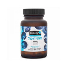 Blueberry Naturals Super Folate 400 mcg Vegetarian Capsules 100's