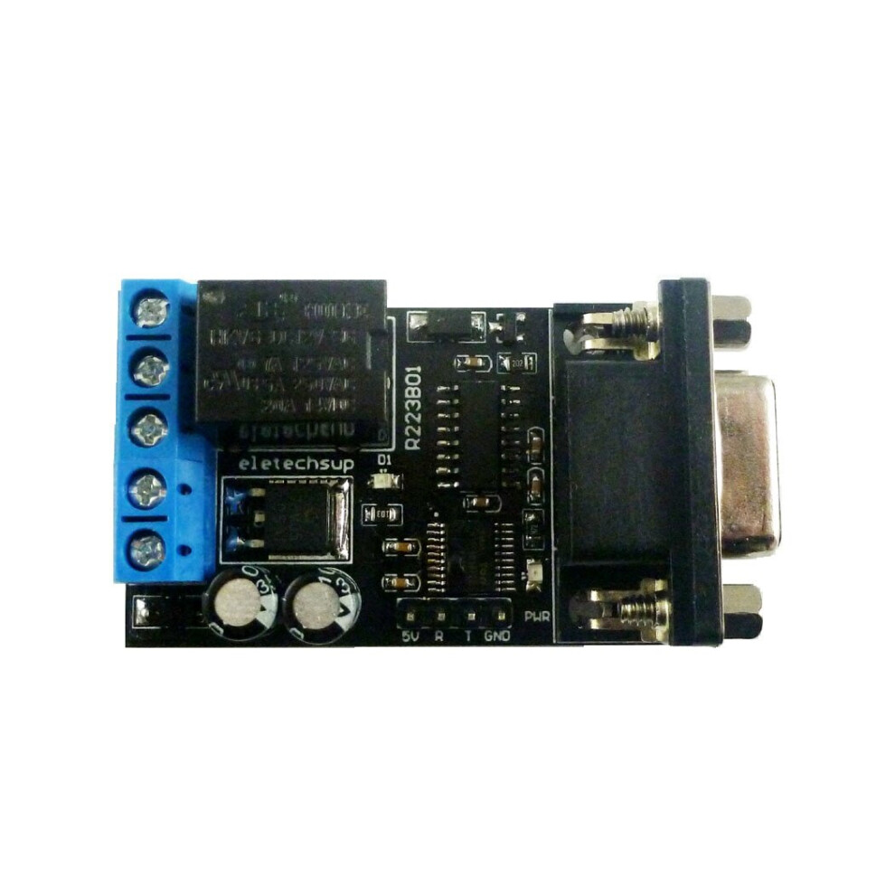 Dc 12V Pc Com Db9 Rs232 Serial Port Delay Relay Arm Mcu Uart Remote Control Switch Board 774048926584