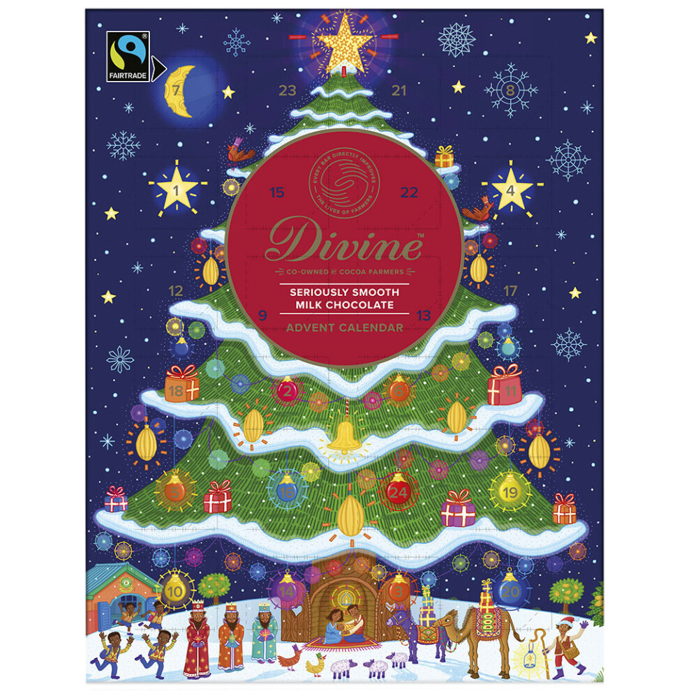 Milk Chocolate Advent Calendar 85g (Divine Chocolate)