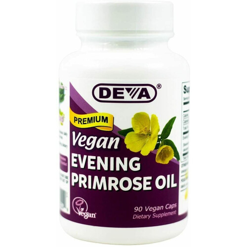 Deva, Βεγάν Evening Primrose Oil, 90 Βεγάν Κάψουλες (500 mg ανά Κάψουλα)