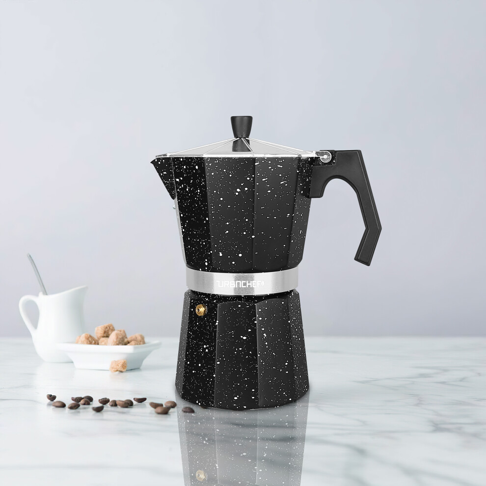 Urbn-Chef (12) Stove Top Espresso Cafetiere Coffee Maker Kitchen Brewer Moka Pot