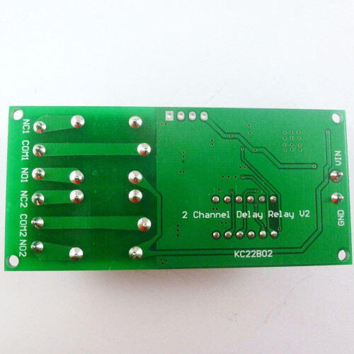 KC22B02_5V DC 5V 2 Channel Multifunction Delay Timer Module Delay Relay Controller Motor Reverse Cycle Loop Timers 1