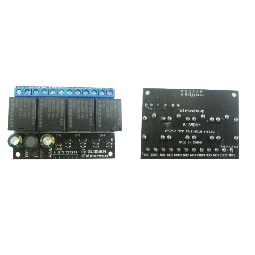 5V 12V 1-4Ch Flip-Flop Latch Relay Module Bistable Self-Locking Trigger Switch Board For Motor Led Plc 774048926867