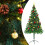 VidaXL vidaXL Artificial Pre-lit Christmas Tree with Baubles Artificial Tree Green 1