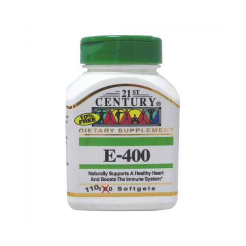 21st Century E-400IU Softgels 100's