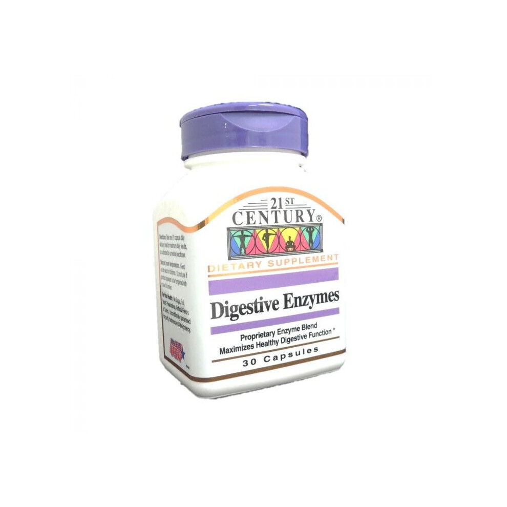 26Th Century 21St Century Digestive Enzymes 30 Capsulesdigestive Enzymes Aids Digestion