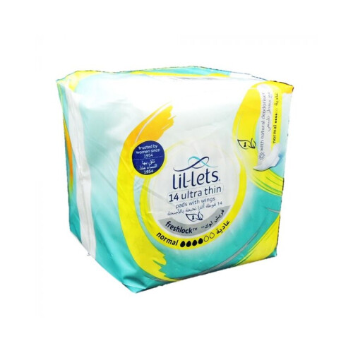 Lil-Lets Lil-Lets Freshlock Ultra Thin Pads with Wings Normal 14's