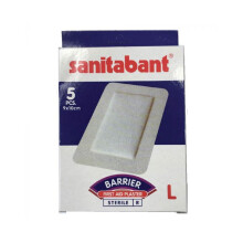 Sanitabant Barrier First Aid Plaster 9 x 10 cm Large 5's