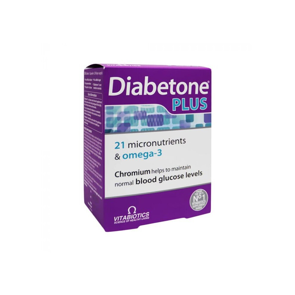 Vitabiotics Diabetone Plus Tablets/Capsules - Diabetic Support, 56's