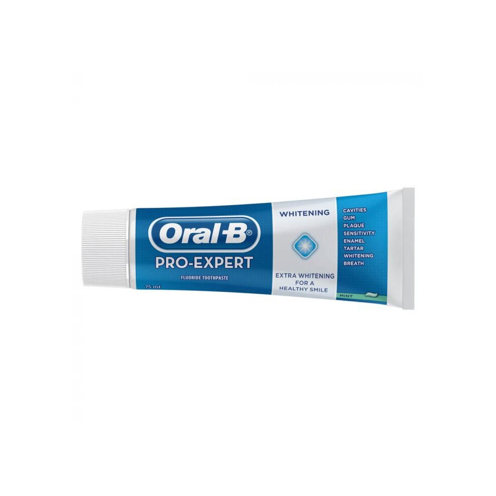 Oral B Pro Expert Whitening Toothpaste  Brighten and Strengthen Teeth  75ml