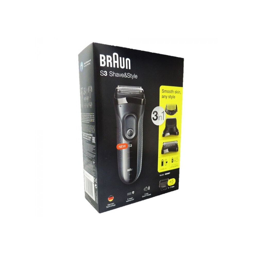 Braun Series 3 Shave and Style Trimmer 3000BT