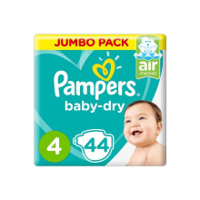 Pampers Baby-Dry 4: Trusted and Absorbent Diapers for Infants (44's)