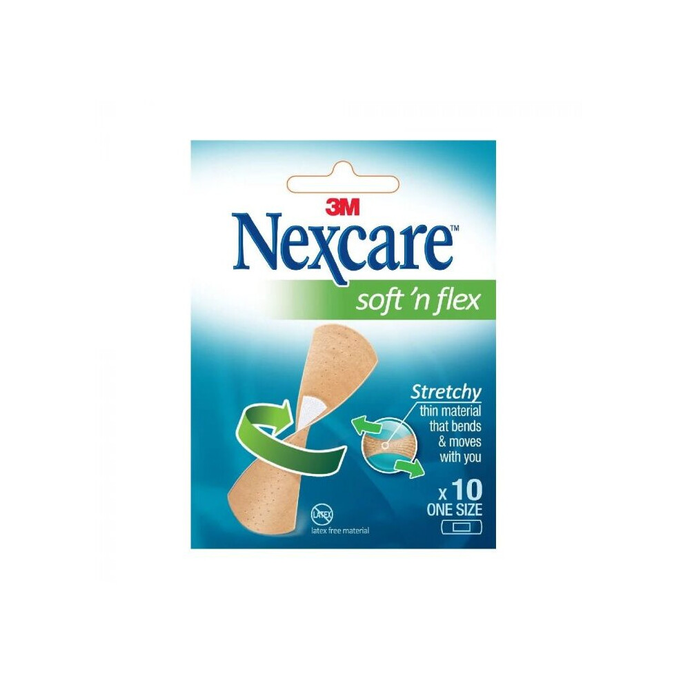 3M Gentle Wound Care: Nexcare Soft 'N Flex Bandage 10'S 575-10E