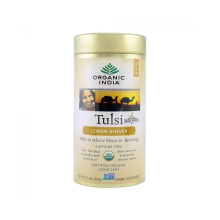 Organic India Tulsi Lemon Ginger Tea Loose Leaf Precision Diagnosis 100g