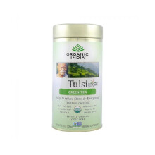 Organic India Tulsi Green Tea Loose Leaf : Enjoy antioxidant-rich green tea goodness.100g