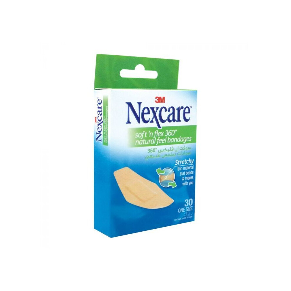 3M Flexible Protection: Nexcare Soft' N Flex Bandage 572-30D 30'S