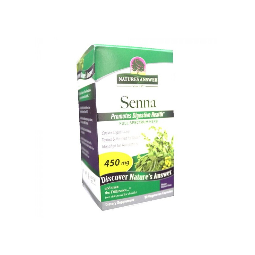 Nature's Answer Senna Leaf 450 Mg Vegetarian Capsules 90'S