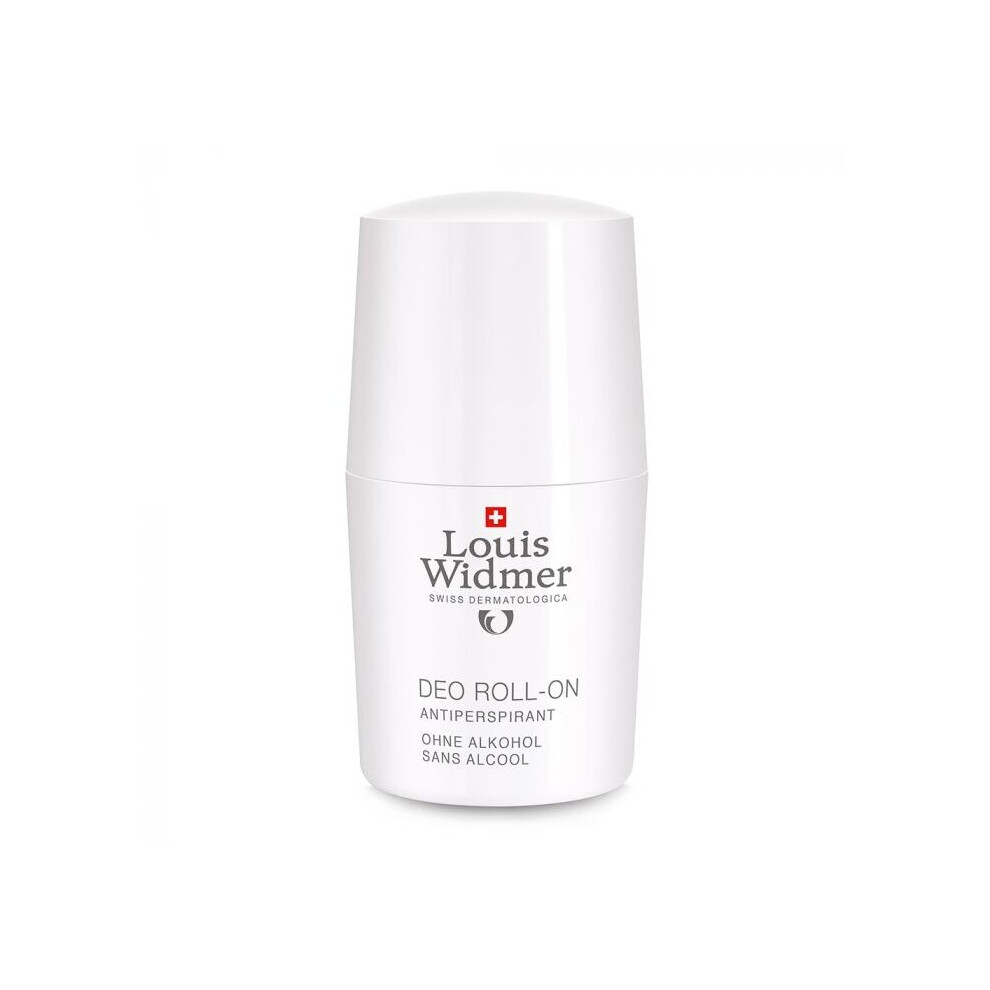 Louis Widmer Deo Roll-On 50Ml | Long Lasting Antiperspirant Deodorant | Alcohol-Free Sensitive Skin Formula | 24H Fresh Protection | Swiss Skincare