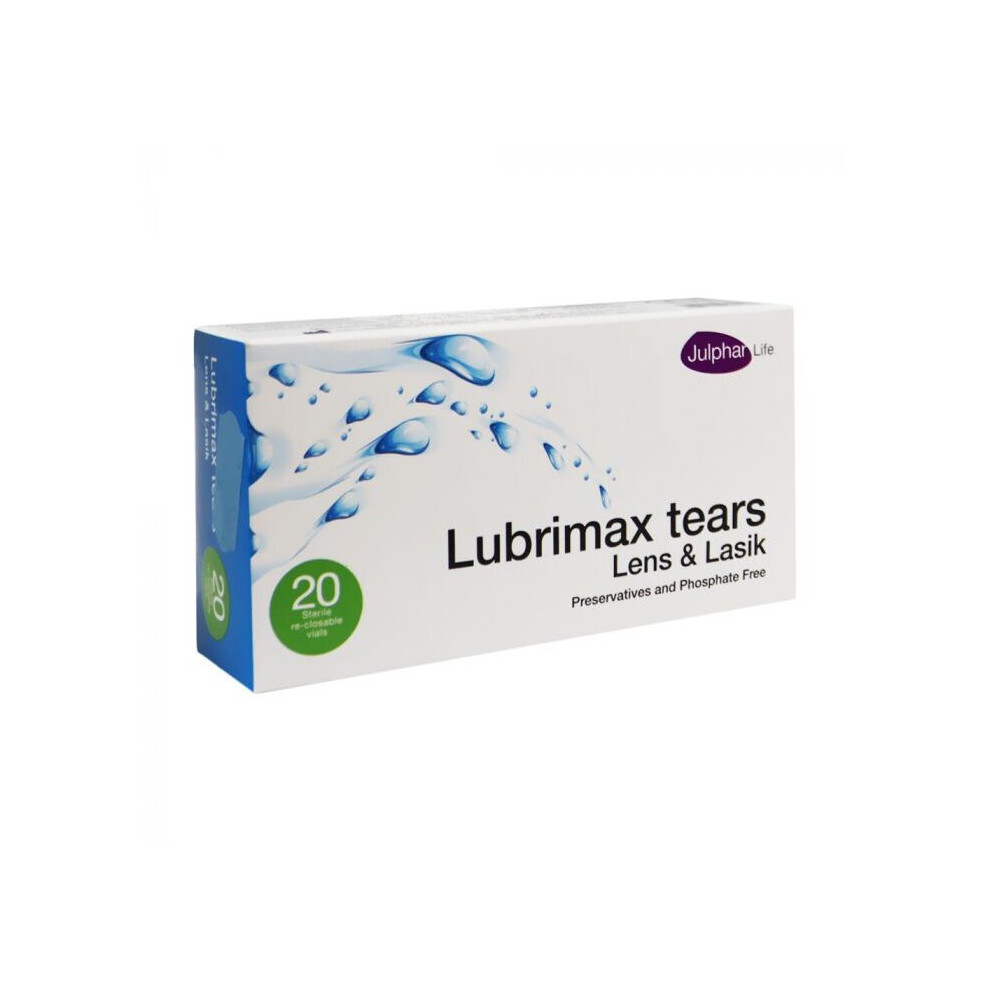 Lubrimax Tears Unit Dose Vials 0.5Ml 20'S