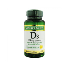Nature's Bounty Vitamin D3 1000IU Softgels - Immune Support, 120's