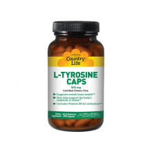 Country Life L-Tyrosine 500 mg Vegetarian Capsules 50's