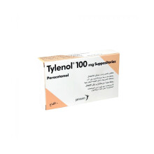Tylenol 100 mg Suppositories 10's