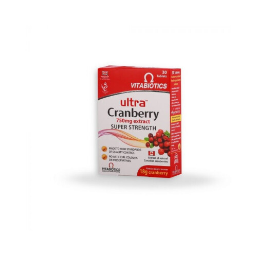 Vitabiotics Vitabiotics Ultra Cranberry Extract 750 mg Tablets 30's