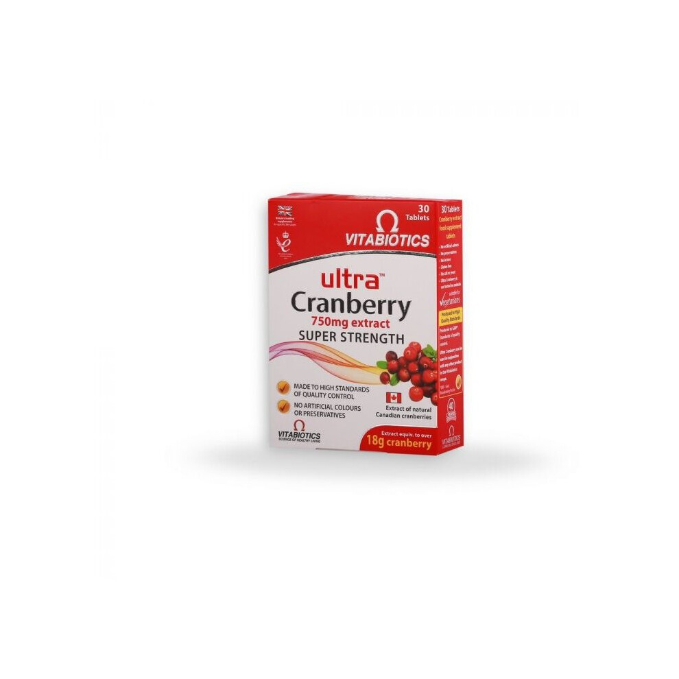 Vitabiotics Ultra Cranberry Extract 750 mg Tablets 30's