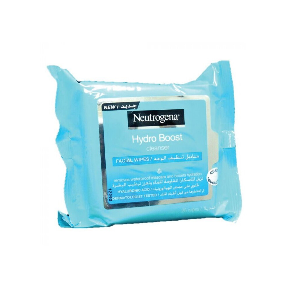 Neutrogena Hydro Boost Cleansing Facial Wipes Facial Cleansing Wipes 25's