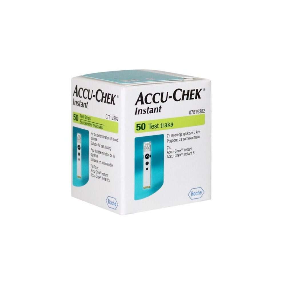 Accu-Chek Instant Strips 50'S Reliable Glucose Test Strips For Accurate Monitoring (50'S)
