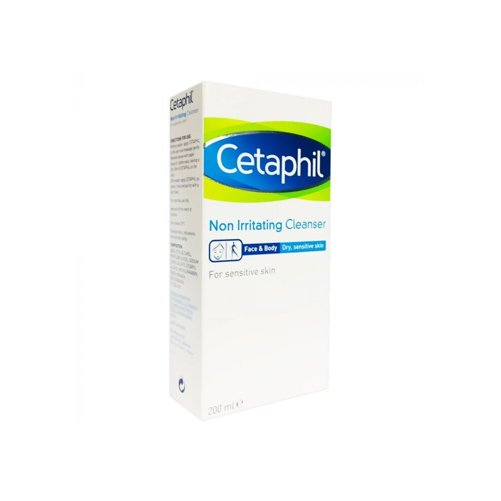 Cetaphil Cleanser: Gentle and Hydrating Cleanser for Sensitive Skin (200ml)