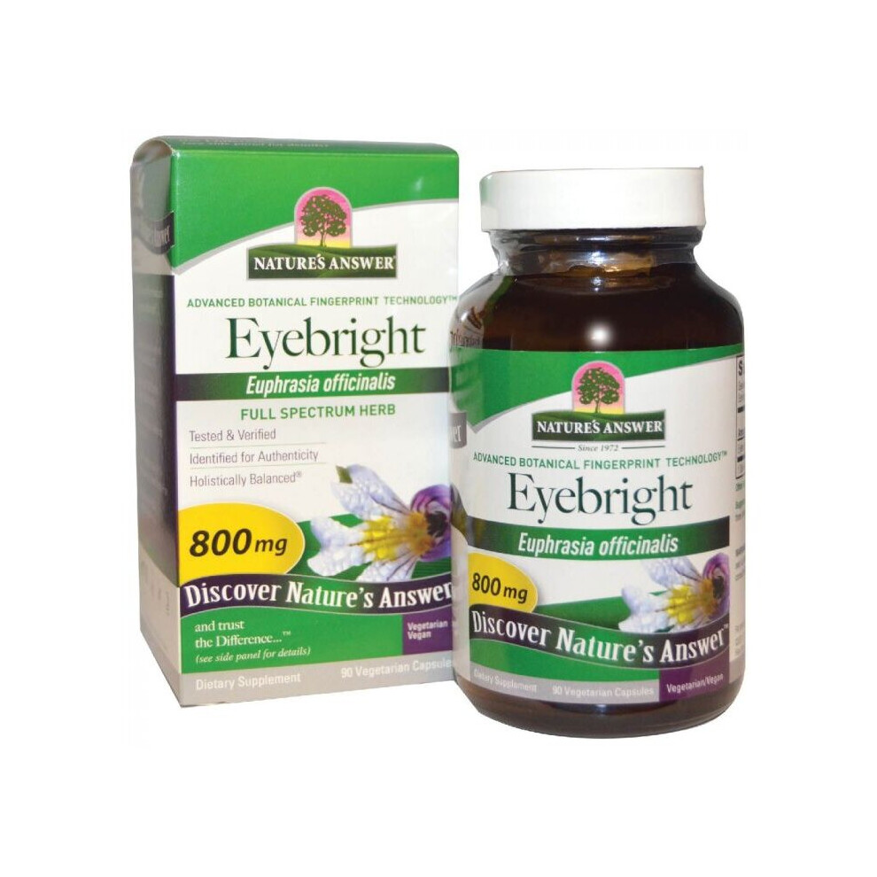 Nature's Answer Eyebright Herb 800 Mg Vegetarian Capsules 90'S