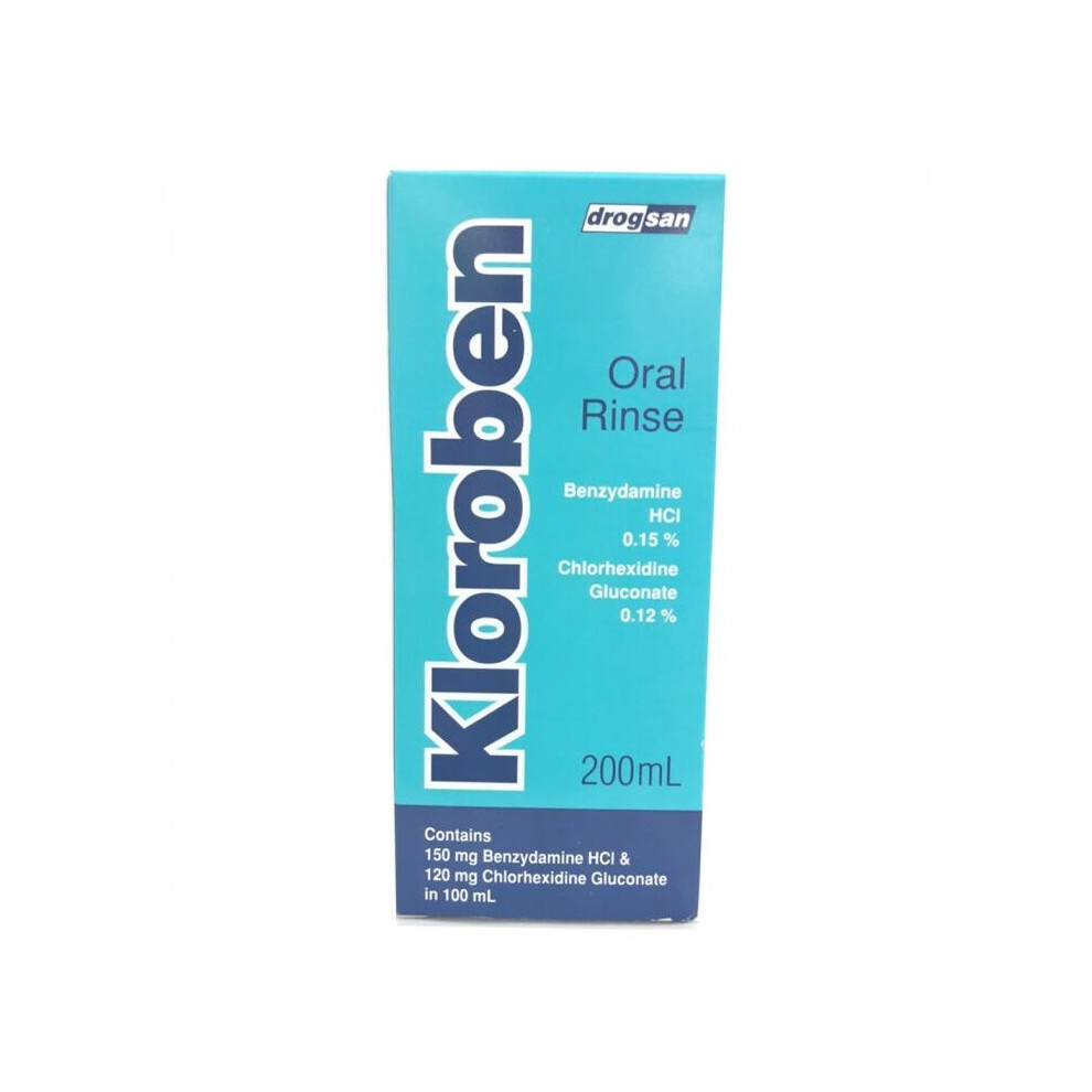 Kloroben Oral Rinse - Antibacterial Oral Rinse for Mouth Hygiene (200ml)