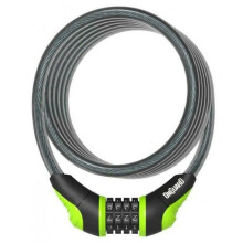 Antivol de cabo - ONGUARD - Bobina Neon Combo - 180 cm - Ø 12 mm - Preto/verde