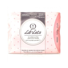 Lil-Lets Super Soft Long Ultra Pads With Wings Ultimate Comfort 12's