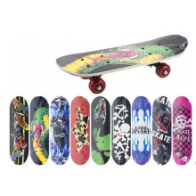 17cm Double Kick 9 Colorful Designs Skateboard Childrens Practice
