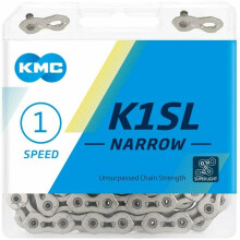 Cadena KMC K1SL - KMC - BK1SLNN00 - Plata - 100 eslabones - Mixto