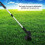 Electric Cordless Grass Trimmer Garden Weed Strimmer Cutter Tool 6