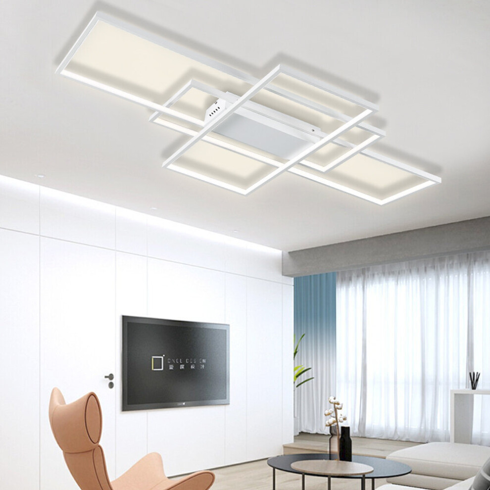 (Dimmable) Modern Rectangle LED Chandelier Ceiling Light