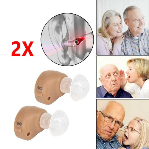 2X Invisible Mini Ear in Hearing Aids Sound Voice Loudly Enhancer