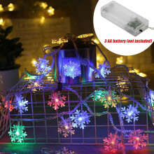 (Multicolor Light) 6M Battery Power LED String Fairy Lights Xmas Waterproof Outdoor Garden Decor UK