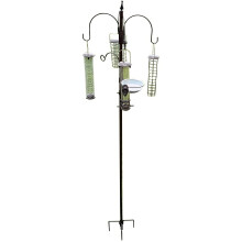 Complete Bird Feeding Station with 4 Large Feeders & Stabiliser Stand
