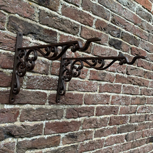 Selections Cast Iron Decorative Hanging Basket Brackets 35cm (Set of 2) 2
