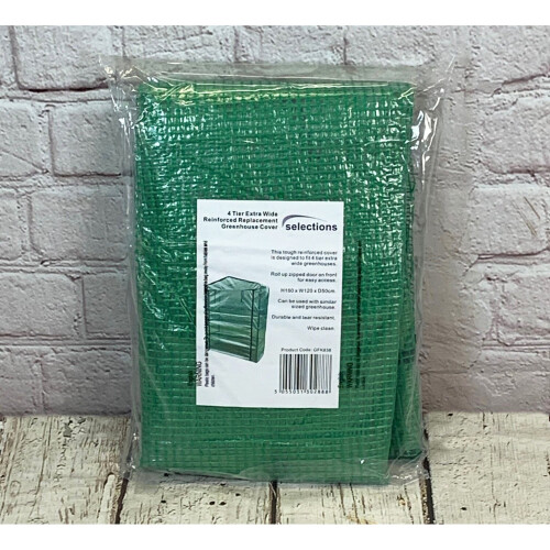 Selections 4 Tier Extra Wide Reinforced Replacement Greenhouse Cover 1