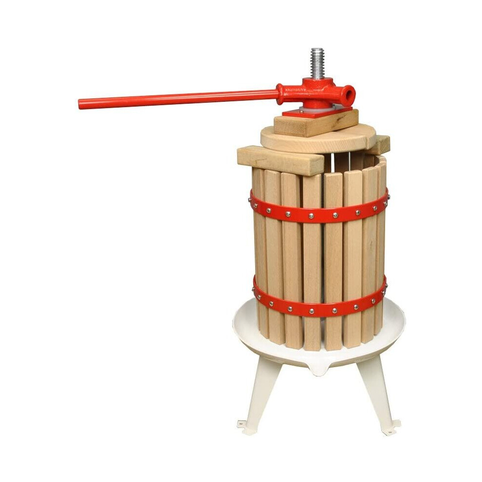 Traditional Fruit and Apple Press (6 Litre) with Straining Bag