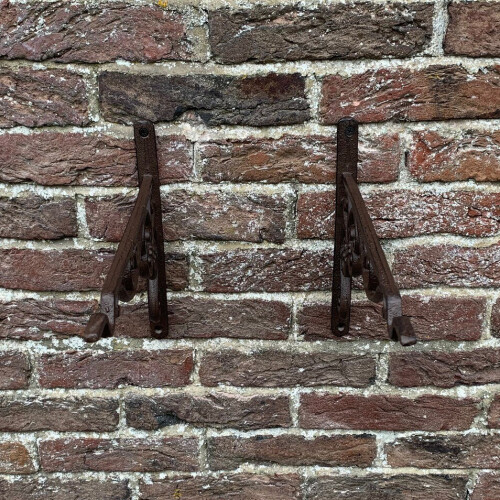Selections Cast Iron Decorative Hanging Basket Bracket 20cm (Set of 2) 2